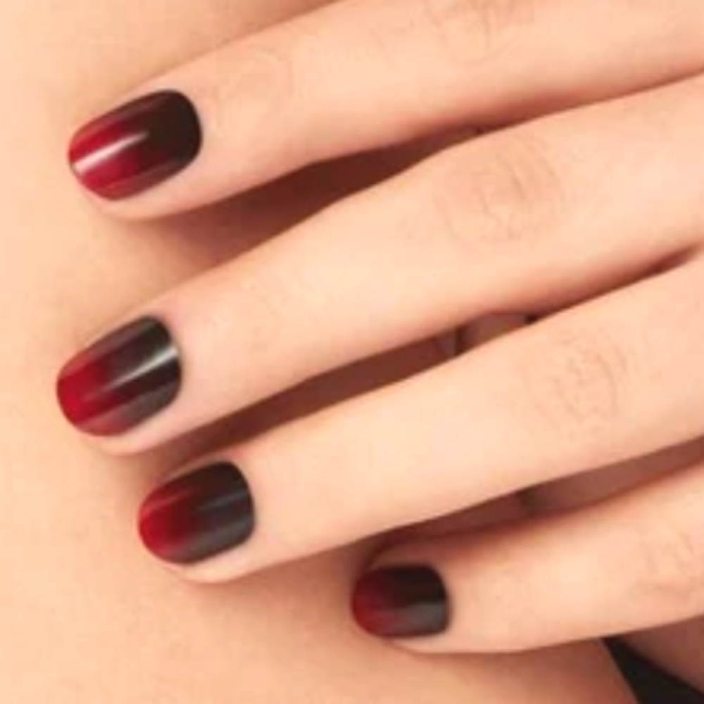Blood Lust GLOSS Ultra Shine Gel Effects Nail Halloween Dashing Diva Ombre